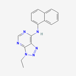 molecular formula C16H14N6 B2625601 3-ethyl-N-naphthalen-1-yltriazolo[4,5-d]pyrimidin-7-amine CAS No. 899978-87-1