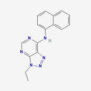 3-ethyl-N-(naphthalen-1-yl)-3H-[1,2,3]triazolo[4,5-d]pyrimidin-7-amine