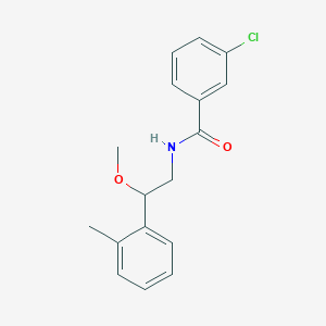 B2625619 3-chloro-N-(2-methoxy-2-(o-tolyl)ethyl)benzamide CAS No. 1797556-28-5