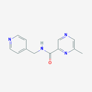 molecular formula C12H12N4O B2625625 6-methyl-N-[(pyridin-4-yl)methyl]pyrazine-2-carboxamide CAS No. 2415632-77-6