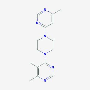 B2625638 4,5-Dimethyl-6-[4-(6-methylpyrimidin-4-yl)piperazin-1-yl]pyrimidine CAS No. 2380179-97-3