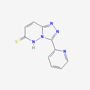 molecular formula C10H7N5S B2625646 3-(吡啶-2-基)-[1,2,4]三唑并[4,3-b]哒嗪-6-硫醇 CAS No. 2097932-86-8