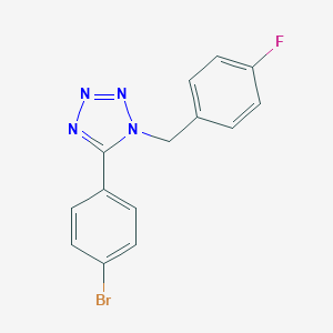 molecular formula C14H10BrFN4 B262565 5-(4-bromophenyl)-1-(4-fluorobenzyl)-1H-tetraazole 
