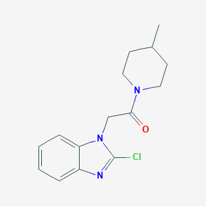 2-(2-chloro-1H-benzimidazol-1-yl)-1-(4-methylpiperidin-1-yl)ethanone