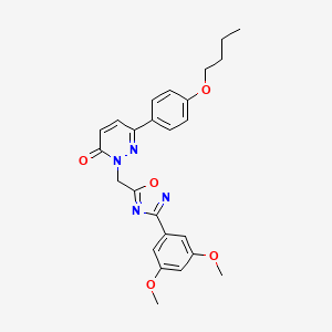 6-(4-butoxyphenyl)-2-{[3-(3,5-dimethoxyphenyl)-1,2,4-oxadiazol-5-yl]methyl}-2,3-dihydropyridazin-3-one