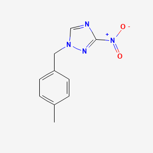 molecular formula C10H10N4O2 B2625662 1-(4-methylbenzyl)-3-nitro-1H-1,2,4-triazole CAS No. 712344-63-3