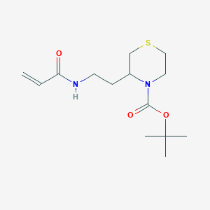 Tert-butyl 3-[2-(prop-2-enoylamino)ethyl]thiomorpholine-4-carboxylate