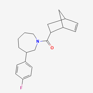 molecular formula C20H24FNO B2625683 Bicyclo[2.2.1]hept-5-en-2-yl(3-(4-fluorophenyl)azepan-1-yl)methanone CAS No. 1788784-45-1