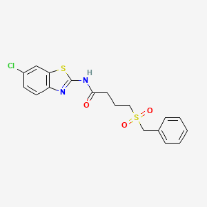 4-(benzylsulfonyl)-N-(6-chlorobenzo[d]thiazol-2-yl)butanamide