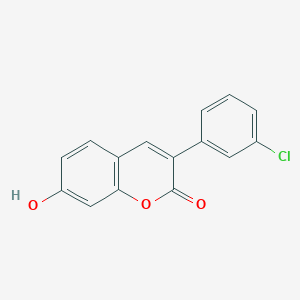 molecular formula C15H9ClO3 B2625685 3-(3-氯苯基)-7-羟基色满-2-酮 CAS No. 332104-32-2