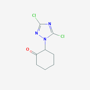 molecular formula C8H9Cl2N3O B262571 2-(3,5-dichloro-1H-1,2,4-triazol-1-yl)cyclohexanone 