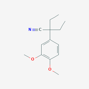 molecular formula C14H19NO2 B2625721 2-(3,4-二甲氧基苯基)-2-乙基丁腈 CAS No. 92500-44-2