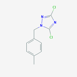 molecular formula C10H9Cl2N3 B262573 3,5-dichloro-1-(4-methylbenzyl)-1H-1,2,4-triazole 