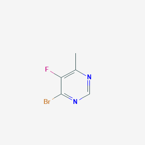 molecular formula C5H4BrFN2 B2625732 4-Bromo-5-fluoro-6-methylpyrimidine CAS No. 916213-45-1