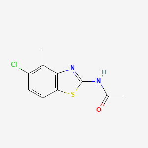 molecular formula C10H9ClN2OS B2625742 N-(5-氯-4-甲基-1,3-苯并噻唑-2-基)乙酰胺 CAS No. 868230-29-9