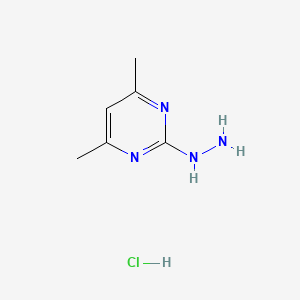 molecular formula C6H11ClN4 B2625743 (4,6-Dimethyl-pyrimidin-2-yl)-hydrazine hydrochloride CAS No. 1259371-76-0