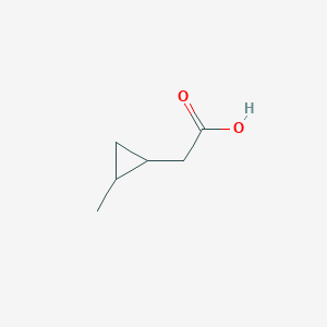 molecular formula C6H10O2 B2625746 2-(2-Methylcyclopropyl)acetic acid CAS No. 139492-14-1