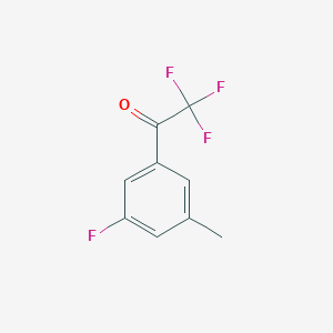 molecular formula C9H6F4O B2625763 3'-Fluoro-5'-methyl-2,2,2-trifluoroacetophenone CAS No. 1256467-44-3
