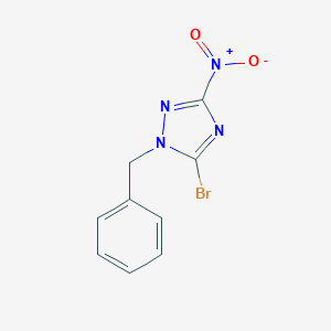 molecular formula C9H7BrN4O2 B262578 1-benzyl-5-bromo-3-nitro-1H-1,2,4-triazole 