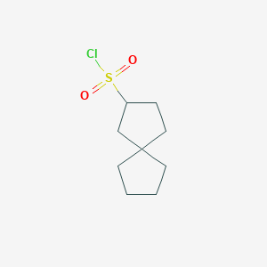 molecular formula C9H15ClO2S B2625788 Spiro[4.4]nonane-3-sulfonyl chloride CAS No. 2260930-68-3