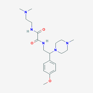 molecular formula C20H33N5O3 B2625790 N1-(2-(dimethylamino)ethyl)-N2-(2-(4-methoxyphenyl)-2-(4-methylpiperazin-1-yl)ethyl)oxalamide CAS No. 903254-50-2