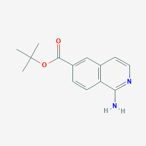 molecular formula C14H16N2O2 B2625805 Tert-butyl 1-aminoisoquinoline-6-carboxylate CAS No. 2248268-33-7