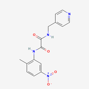 molecular formula C15H14N4O4 B2625807 N1-(2-methyl-5-nitrophenyl)-N2-(pyridin-4-ylmethyl)oxalamide CAS No. 899978-76-8
