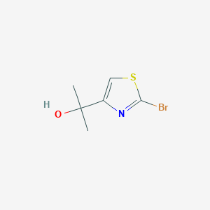 molecular formula C6H8BrNOS B2625812 2-(2-溴-1,3-噻唑-4-基)丙-2-醇 CAS No. 2228788-36-9