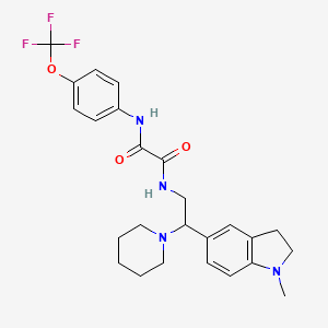 N-[2-(1-methyl-2,3-dihydro-1H-indol-5-yl)-2-(piperidin-1-yl)ethyl]-N'-[4-(trifluoromethoxy)phenyl]ethanediamide