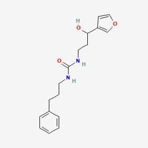 molecular formula C17H22N2O3 B2625830 1-(3-(Furan-3-yl)-3-hydroxypropyl)-3-(3-phenylpropyl)urea CAS No. 1797246-47-9