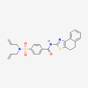 molecular formula C24H23N3O3S2 B2625838 4-(N,N-diallylsulfamoyl)-N-(4,5-dihydronaphtho[1,2-d]thiazol-2-yl)benzamide CAS No. 441289-93-6