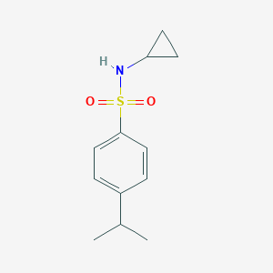 molecular formula C12H17NO2S B262584 N-cyclopropyl-4-isopropylbenzenesulfonamide 