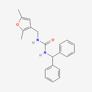 1-Benzhydryl-3-((2,5-dimethylfuran-3-yl)methyl)urea