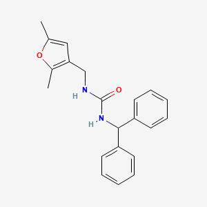 molecular formula C21H22N2O2 B2625854 1-Benzhydryl-3-((2,5-dimethylfuran-3-yl)methyl)urea CAS No. 1351642-25-5