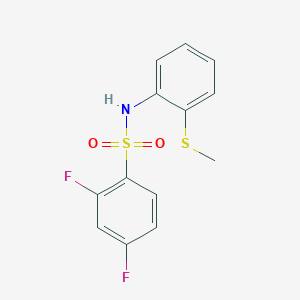 2,4-difluoro-N-[2-(methylsulfanyl)phenyl]benzenesulfonamide