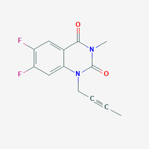 1-(but-2-yn-1-yl)-6,7-difluoro-3-methylquinazoline-2,4(1H,3H)-dione