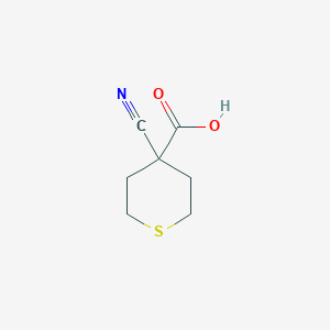 molecular formula C7H9NO2S B2625879 4-Cyanothiane-4-carboxylic acid CAS No. 1262410-89-8