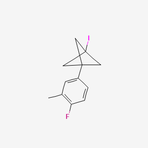 molecular formula C12H12FI B2625880 1-(4-Fluoro-3-methylphenyl)-3-iodobicyclo[1.1.1]pentane CAS No. 2287301-12-4