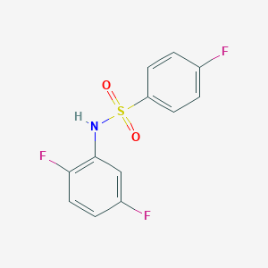 molecular formula C12H8F3NO2S B262589 N-(2,5-difluorophenyl)-4-fluorobenzenesulfonamide 