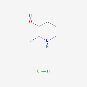 molecular formula C6H14ClNO B2625901 2-Methylpiperidin-3-ol hydrochloride CAS No. 1864051-72-8