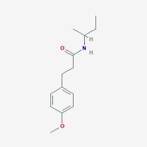molecular formula C14H21NO2 B262591 N-(sec-butyl)-3-(4-methoxyphenyl)propanamide 