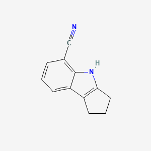 molecular formula C12H10N2 B2625911 1,2,3,4-Tetrahydrocyclopenta[b]indole-5-carbonitrile CAS No. 2126163-29-7