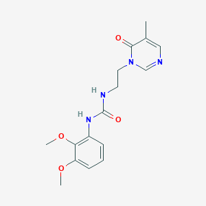 molecular formula C16H20N4O4 B2625932 1-(2,3-dimethoxyphenyl)-3-(2-(5-methyl-6-oxopyrimidin-1(6H)-yl)ethyl)urea CAS No. 1797586-93-6