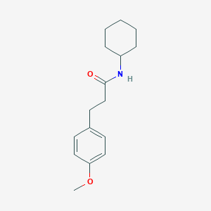 molecular formula C16H23NO2 B262594 N-cyclohexyl-3-(4-methoxyphenyl)propanamide 