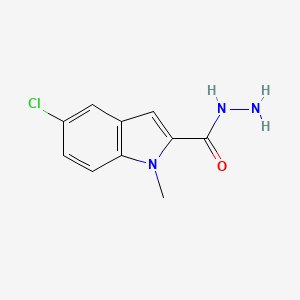 molecular formula C10H10ClN3O B2625942 5-氯-1-甲基-1H-吲哚-2-碳酰肼 CAS No. 162081-27-8