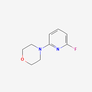 molecular formula C9H11FN2O B2625943 4-(6-Fluoropyridin-2-yl)morpholine CAS No. 1248137-75-8