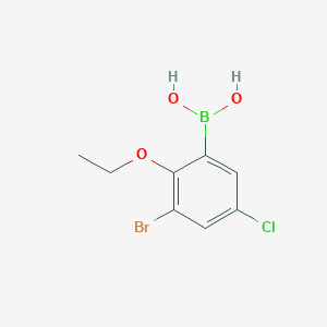 molecular formula C8H9BBrClO3 B2625968 3-Bromo-5-chloro-2-ethoxyphenylboronic acid CAS No. 2096341-59-0