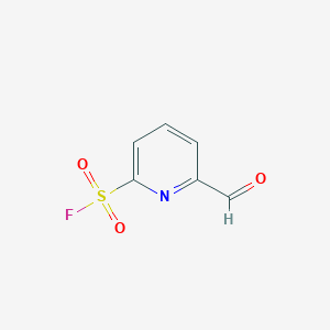 molecular formula C6H4FNO3S B2625972 6-Formylpyridine-2-sulfonyl fluoride CAS No. 2377033-21-9