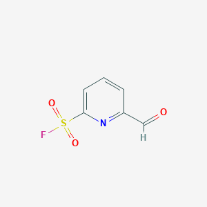 molecular formula C6H4FNO3S B2625972 6-甲酰基吡啶-2-磺酰氟 CAS No. 2377033-21-9