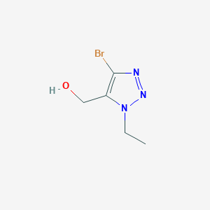 molecular formula C5H8BrN3O B2625978 (4-bromo-1-ethyl-1H-1,2,3-triazol-5-yl)methanol CAS No. 2060040-11-9